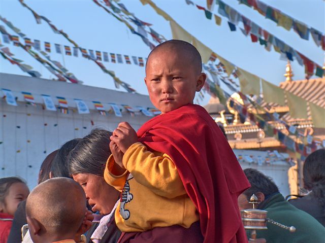Monk - Bouddhanath - Kathmandu Nepal